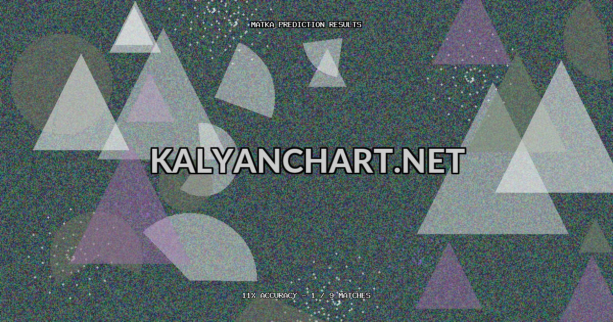 Kalyanchart.net Matka prediction results analysis - March 5, 2026