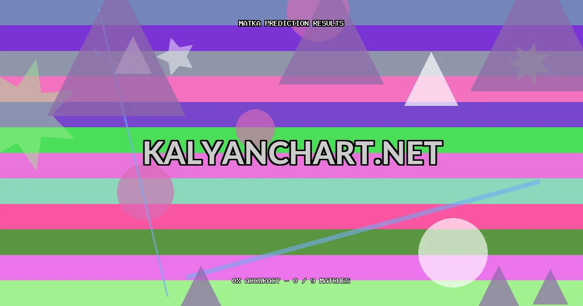 Kalyanchart.net Matka prediction results analysis - March 15, 2026