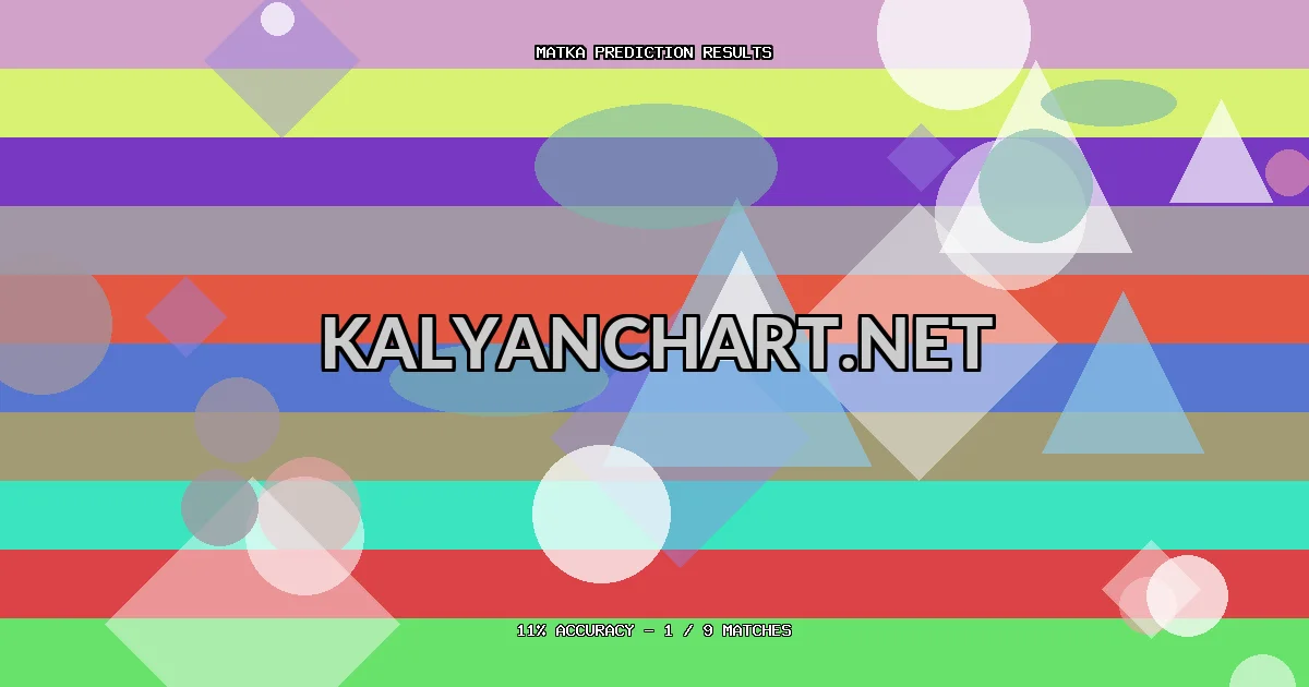 Kalyanchart.net Matka prediction results analysis - March 17, 2026