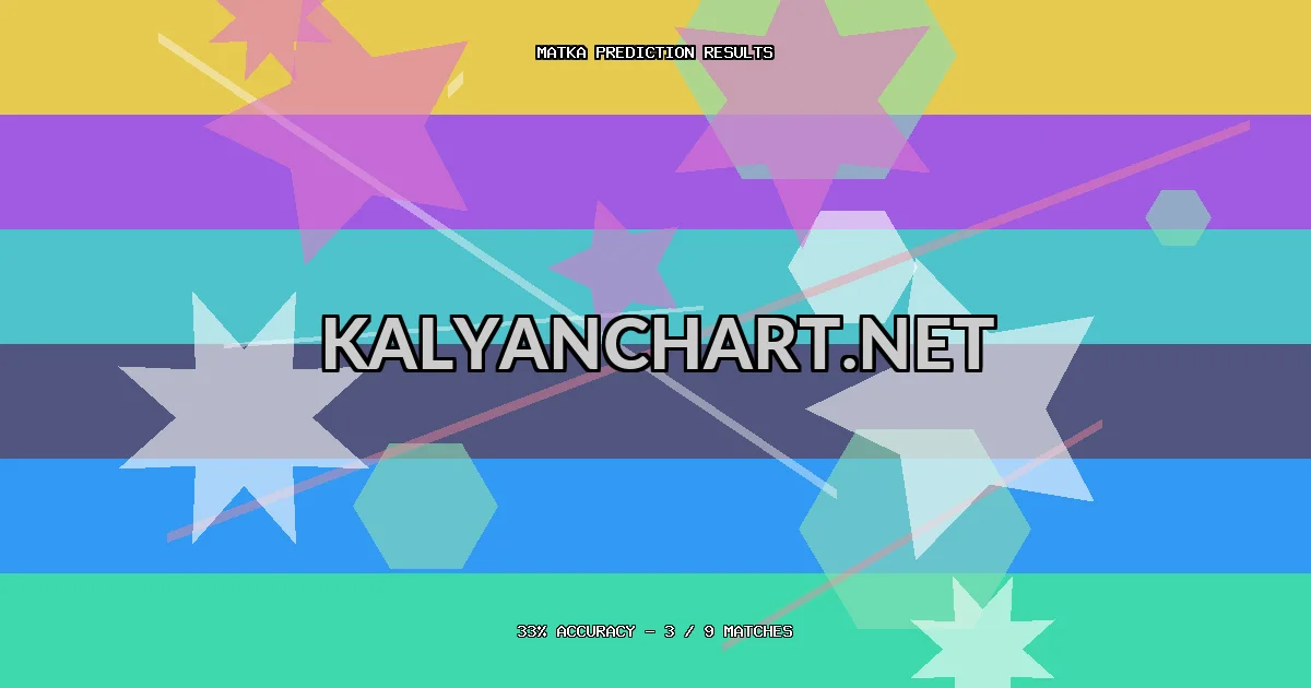 Kalyanchart.net Matka prediction results analysis - March 21, 2026