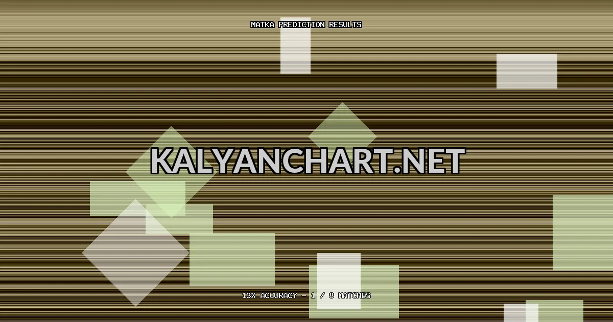 Kalyanchart.net Matka prediction results analysis - March 23, 2026