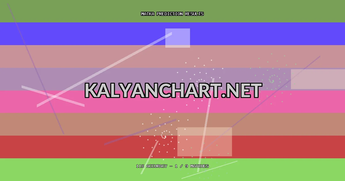 Kalyanchart.net Matka prediction results analysis - March 24, 2026