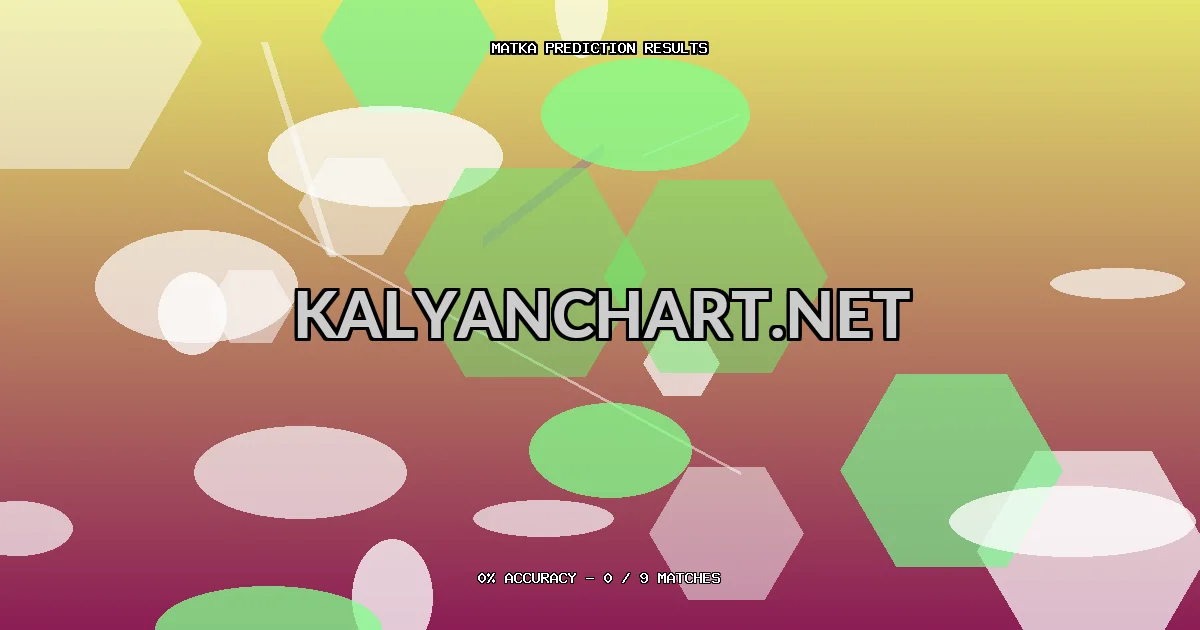 Kalyanchart.net Matka prediction results analysis - March 28, 2026