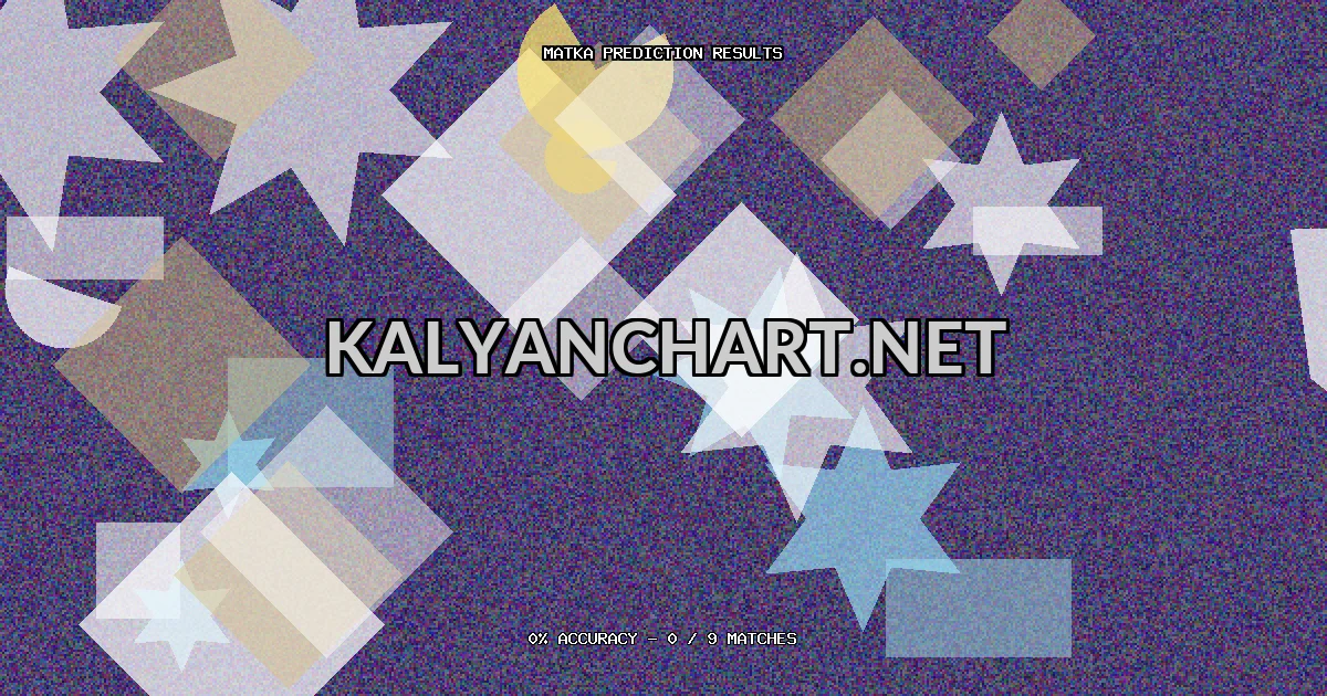 Kalyanchart.net Matka prediction results analysis - April 1, 2026