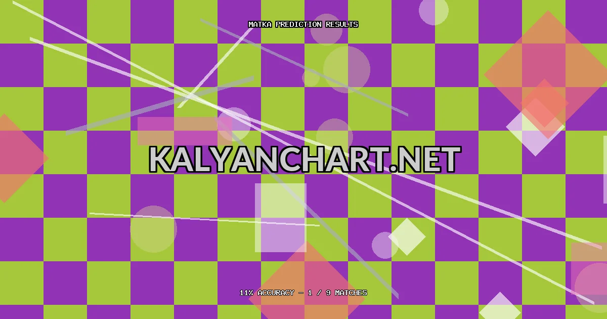 Kalyanchart.net Matka prediction results analysis - April 27, 2026