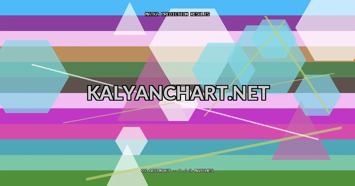 Kalyanchart.net Matka prediction results analysis - April 30, 2026