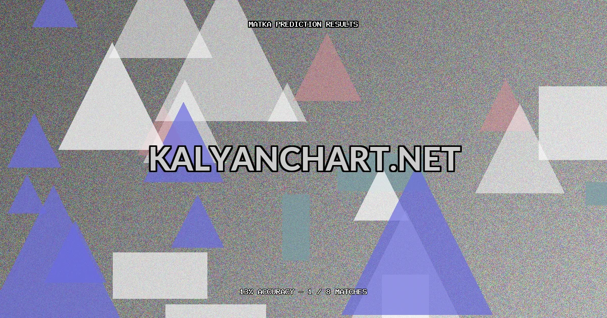 Kalyanchart.net Matka prediction results analysis - May 7, 2026